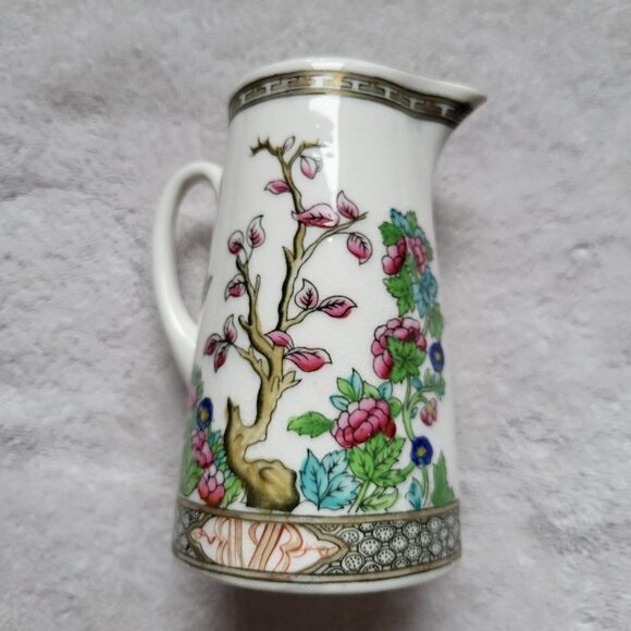 COALPORT INDIAN TREE BONE CHINA MILK PITCHER AD 1750 RARE FIND GUC "BIN E" - Picture 4 of 9